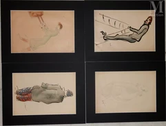 Edmond HEUZE (Paris 1884 - Paris 1967)-Clowns-img1