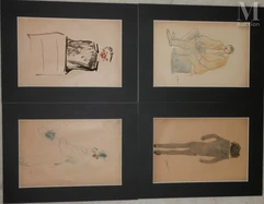Edmond HEUZE (Paris 1884 - Paris 1967)-Clowns-img1