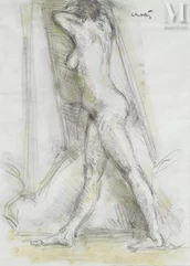 Léopold KRETZ (Lvow 1907- Paris 1990)-Nu debout-img1