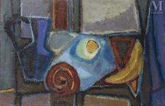 Nicolas ISSAIEV (Odessa 1891- France 1977)-Nature morte dans un intérieur-img1
