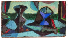 Nicolas ISSAIEV (Odessa 1891- France 1977)-Composition au vase et au couteau-img1
