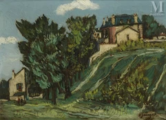 Alphonse Léon QUIZET (Paris 1885 - Pré Saint Gervais 1955)-Promenade à la campagne-img1