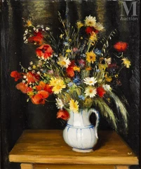 Marcel DYF (1899-Bois d'Arcy 1985)-Bouquet de fleurs-img1