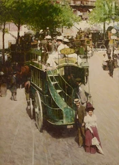 Victor GUERRIER (1893 - 1968)-Scène de rue-img1