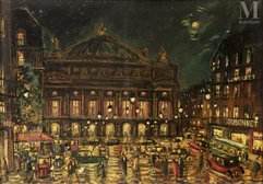 Constantin Alexeievitch KOROVINE (1861 - 1939)-Place de l'Opéra-img1
