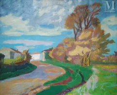 Louis BERTHOME SAINT ANDRE (Barbery 1905 - Paris 1977)-Paysage-img1