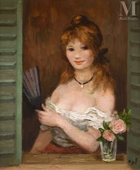 Marcel DYF (Paris 1899-Bois d'Arcy 1985)-Jeune femme rousse-img1