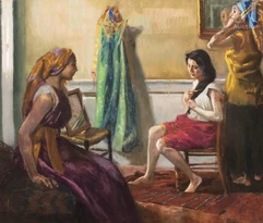 Alexandre LUNOIS  (Paris 1863 - 1916)-La préparation pour le bain rituel-img1