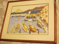 Pierre TROFIMOFF (Marseille 1925 - Toulon 1996)-Port de Toulon-img1