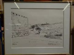 Antigore BAGLIONE (1902-1996)-Jérusalem, le Mont des Oliviers-img1