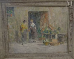 Osvaldo PINHEIRO ( 1890 - 1923)-La marchande de légumes-img1