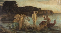 Emile René MENARD (Paris 1862 - 1930)-La naissance de Vénus-img1