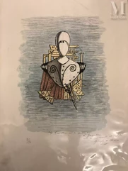 Giorgio de CHIRICO  (1888 - 1978)-« Il trovatore con la spadino »-img1