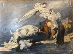 CLEMENT- RENE  (Actif au XX ème siècle )-Le monstre-img1