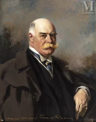 François FLAMENG (Paris 1856 -1923)-Portrait d'homme-img1