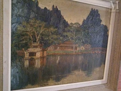 G. MONAT  (Actif au XX ème siècle )-La pagode de PhuQuoc, Tonkin-img1