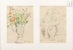 Paul-Elie GERNEZ  (Valenciennes 1888 - 1948)-Vases de Fleurs-img1