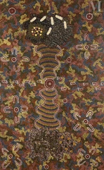 Sabrina Brown Nampitjinpa (c. 1938 - )-Witchetty Grub And Honey Ant dreaming, 1992-img1