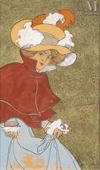 Emile SEVELINGE (Active in the 19th and 20th centuries)-Elegant in a hat-img1