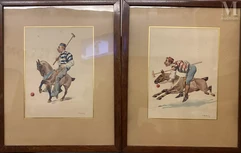 Charles Fernand de CONDAMY (1855-1913)-Caricatures de joueurs de Polo-img1