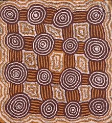 Barney Campbell Tjakamarra (1928 - 2007)-Sans titre - Tingari - 1998-img1