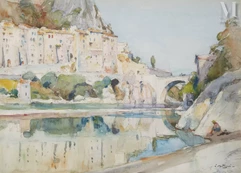 Louis Agricol MONTAGNE (Avignon 1879 - Paris 1960)-Sisteron-img1