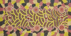 Lydia Wayne Nangala (XXème)-Ngapa Jukurrpa - Water Dreaming, 1996-img1
