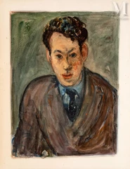 Abraham MINTCHINE (Kiev 1898- paris 1931)-Portrait d'homme-img1