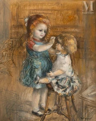 Lucien Philippe MORETTI (1922-2000)-Les enfants-img1