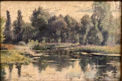 Michel KOROCHANSKY (Odessa 1866 - Montigny-sur-Loing 1925)-Bords de rivière-img1