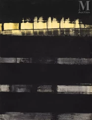 Pierre SOULAGES (1919-2022)-Vinyl gouache on paper 1973-41, 1973-img1