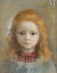 Lucien Philippe MORETTI (1922-2000)-Fillette rousse-img1