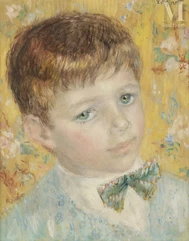 Lucien Philippe MORETTI (1922-2000)-Portrait de petit garçon au nœud papillon-img1