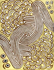 Narpula Scobie Napurrula (c. 1950 - ) also known as Nabula Scobie-Untitled-img1