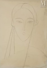 Jean CROTTI (Bulle 1878 - Neuilly / Seine 1958)-Portrait de femme-img1