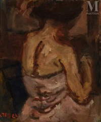 Bela CZOBEL (Budapest 1883-1976)-Woman's back-img1