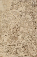 Attributed to Raymond LAFAGE (Lisle-sur-Tarn 1656 - Lyon 1684)-Tobie and the angel-img1