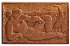 Lydia LUZANOWSKY (Kiev 1899- France 1983)-Nu dans un paysage-img1