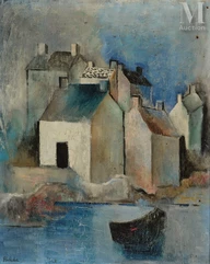 Alice HALICKA (Krakow 1895 - Paris 1975)-Cubist houses in Brittany-img1