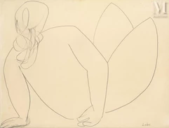Baltazar LOBO (Cerecinos de Campos 1910-Paris 1993)-Nu allongé-img1
