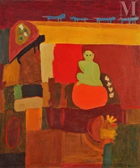 Ⓑ Ibrahim MARZOUK (Liban, 1937 - 1975)-Untitled-img1