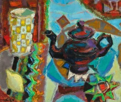 Nicolas ISSAIEV (Olivia 1891- France 1977)-Teapot composition-img1