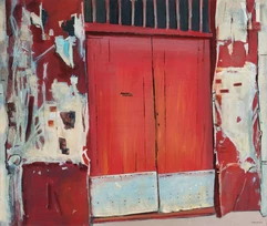 Edgard NACCACHE (Tunis, 1917 - Paris, 2006)-Porte rouge-img1