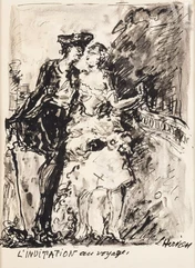 Louise Jeanne Aimée HERVIEU (Alençon 1878-Versailles 1954)-L'invitation au voyage-img1