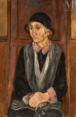 Joseph CONSTANTINOVSKY (dit Constant) (1892-1969)-Portrait présumé de la mère de l’artiste-img1