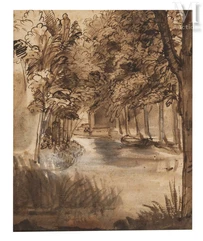 Attributed to Abraham FURNERIUS (Rotterdam 1628 - 1654)-Canal view-img1