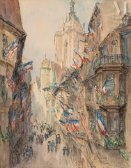 Fernand Fortuné TRUFFAUT (1866-1955)-Pour l'entrée des troupes françaises Colmar-img1