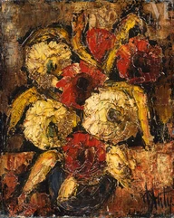 Henry d'ANTY (Paris  1910-1998)-Bouquet de fleurs-img1