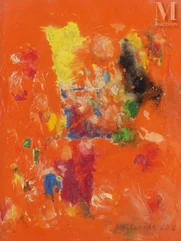 Ernest Engel PAK (Spa 1885 - France 1965)-Orange composition-img1