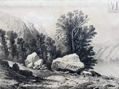 Théodore ROUSSEAU (Paris 1812 – Barbizon 1867)-Paysage-img1